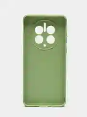 Зеленый чехол для HUAWEI Mate 50 Pro (Хуавей Мате 50 ПРО), прозрачный силиконовый