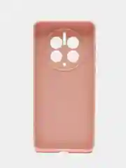 Пудровый чехол для HUAWEI Mate 50 Pro (Хуавей Мате 50 ПРО), прозрачный силиконовый