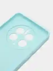 Голубой чехол для HUAWEI Mate 50 Pro (Хуавей Мате 50 ПРО), прозрачный силиконовый
