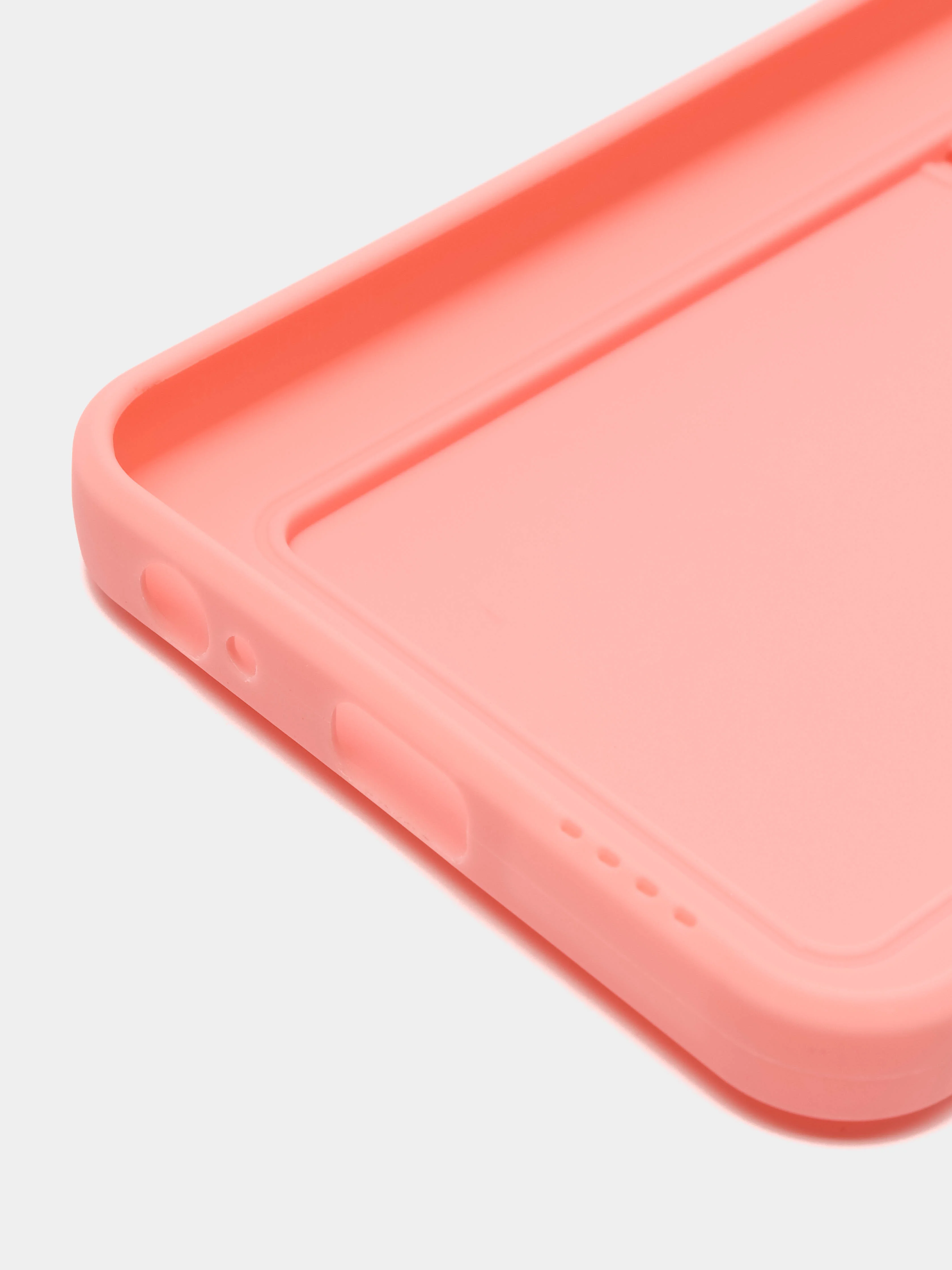 Пудровый силиконовый чехол для Infinix Hot 20 4G, c отсеком для карт (Инфиникс Хот 20), прозрачный