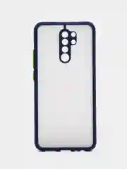 Синий чехол Xiaomi Redmi 9 (Сяоми Редми 9) пластиковый матовый с цветными кнопками