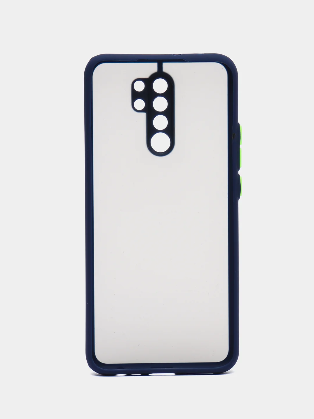 Синий чехол Xiaomi Redmi 9 (Сяоми Редми 9) пластиковый матовый с цветными кнопками
