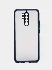 Синий чехол Xiaomi Redmi 9 (Сяоми Редми 9) пластиковый матовый с цветными кнопками