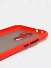Алый чехол Xiaomi Redmi 9 (Сяоми Редми 9) пластиковый матовый с цветными кнопками