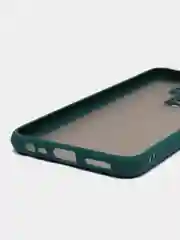 Тёмно-зелёный чехол Xiaomi Redmi 9 (Сяоми Редми 9) пластиковый матовый с цветными кнопками