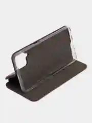 Синий чехол книжка для Samsung Galaxy A 12 / Samsung Galaxy A12 (Самсунг Гэлакси А 12), экокожа
