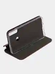 Бордовый чехол-книжка для Huawei Y 6 P, Huawei Y6P, экокожа