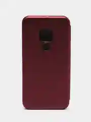 Бордовый чехол-книжка для Huawei Mate 20, экокожа