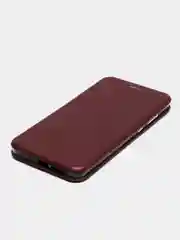 Бордовый чехол-книжка для Huawei Mate 20, экокожа