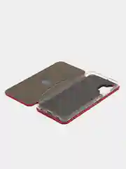 Золотой чехол-книжка для Samsung Galaxy A 32 (Самсунг А 32), A32 экокожа
