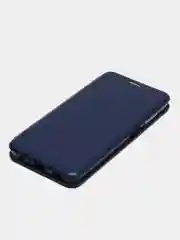 Синий чехол книжка для Samsung Galaxy A 13 (Самсунг Гэлакси А 13), из экокожи