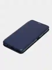 Синий чехол-книжка для Honor X 8, Honor Х8, Хонор Х 8, экокожа