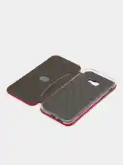 Бордовый чехол-книжка для Samsung Galaxy A 5 2017, A5 (2017), Самсунг А 5, экокожа