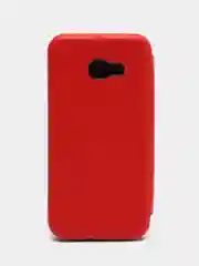 Бордовый чехол-книжка для Samsung Galaxy A 5 2017, A5 (2017), Самсунг А 5, экокожа