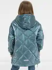 Голубой куртка детская для девочки демисезонная с капюшоном Pelican