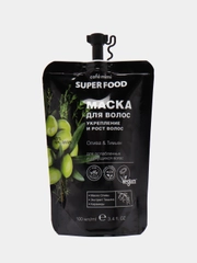 Cafe mimi Super Food Маска для волос Укрепление и рост волос Олива & Тимьян, 100 мл