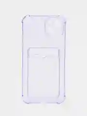 Лавандовый чехол iPhone 11 Pro 14 Max 13 12 Xr Xs 6 7 8 Plus Se 2020 с карманом для карт, прозрачный