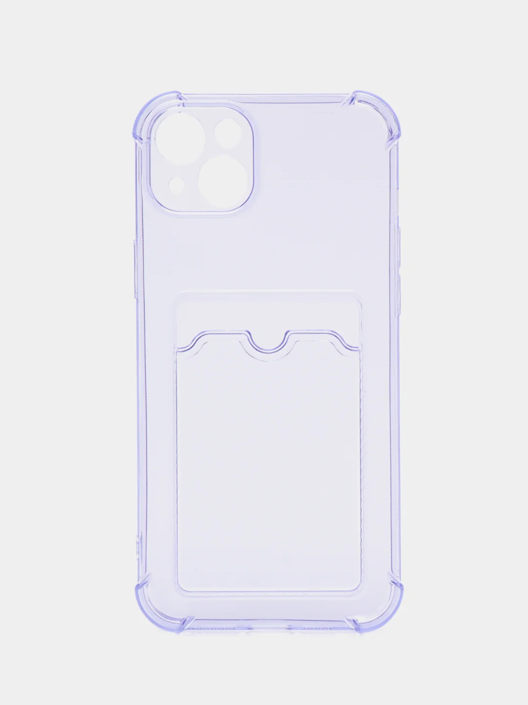 Лавандовый чехол iPhone 11 Pro 14 Max 13 12 Xr Xs 6 7 8 Plus Se 2020 с карманом для карт, прозрачный