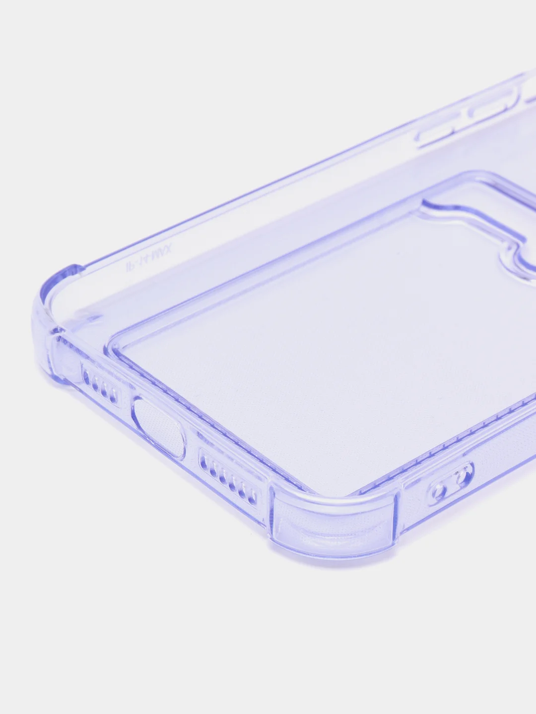 Лавандовый чехол iPhone 11 Pro 14 Max 13 12 Xr Xs 6 7 8 Plus Se 2020 с карманом для карт, прозрачный
