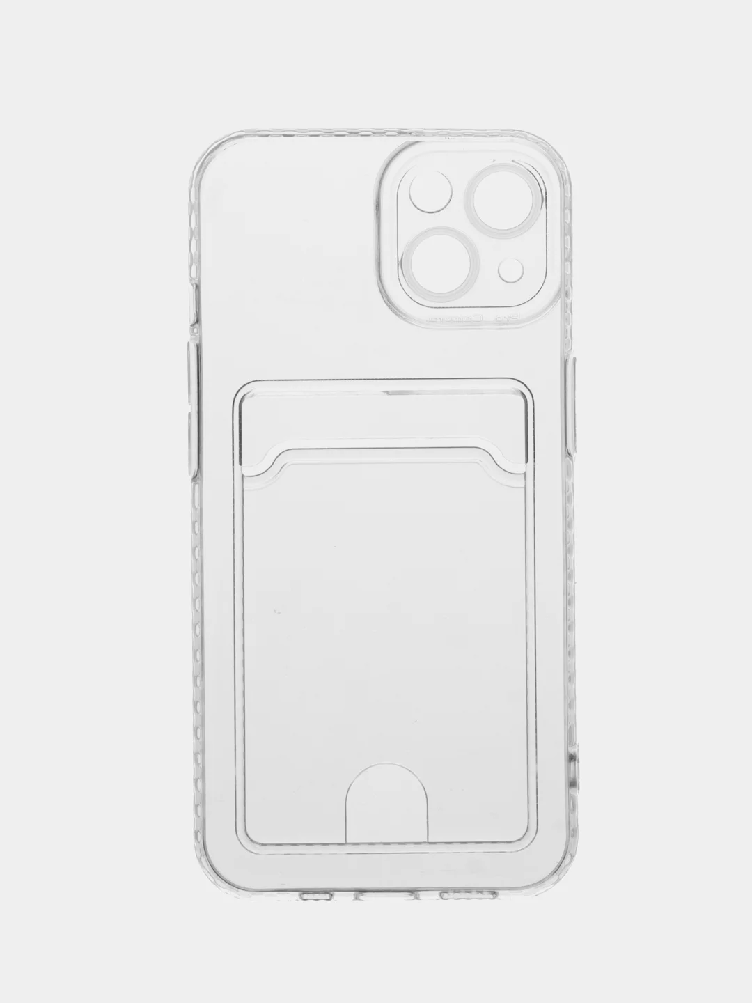Прозрачный чехол iPhone 11 Pro 14 Max 13 12 Xr Xs 6 7 8 Plus Se 2020 с карманом для карт, прозрачный