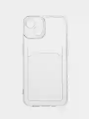 Прозрачный чехол iPhone 11 Pro 14 Max 13 12 Xr Xs 6 7 8 Plus Se 2020 с карманом для карт, прозрачный