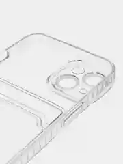 Прозрачный чехол iPhone 11 Pro 14 Max 13 12 Xr Xs 6 7 8 Plus Se 2020 с карманом для карт, прозрачный