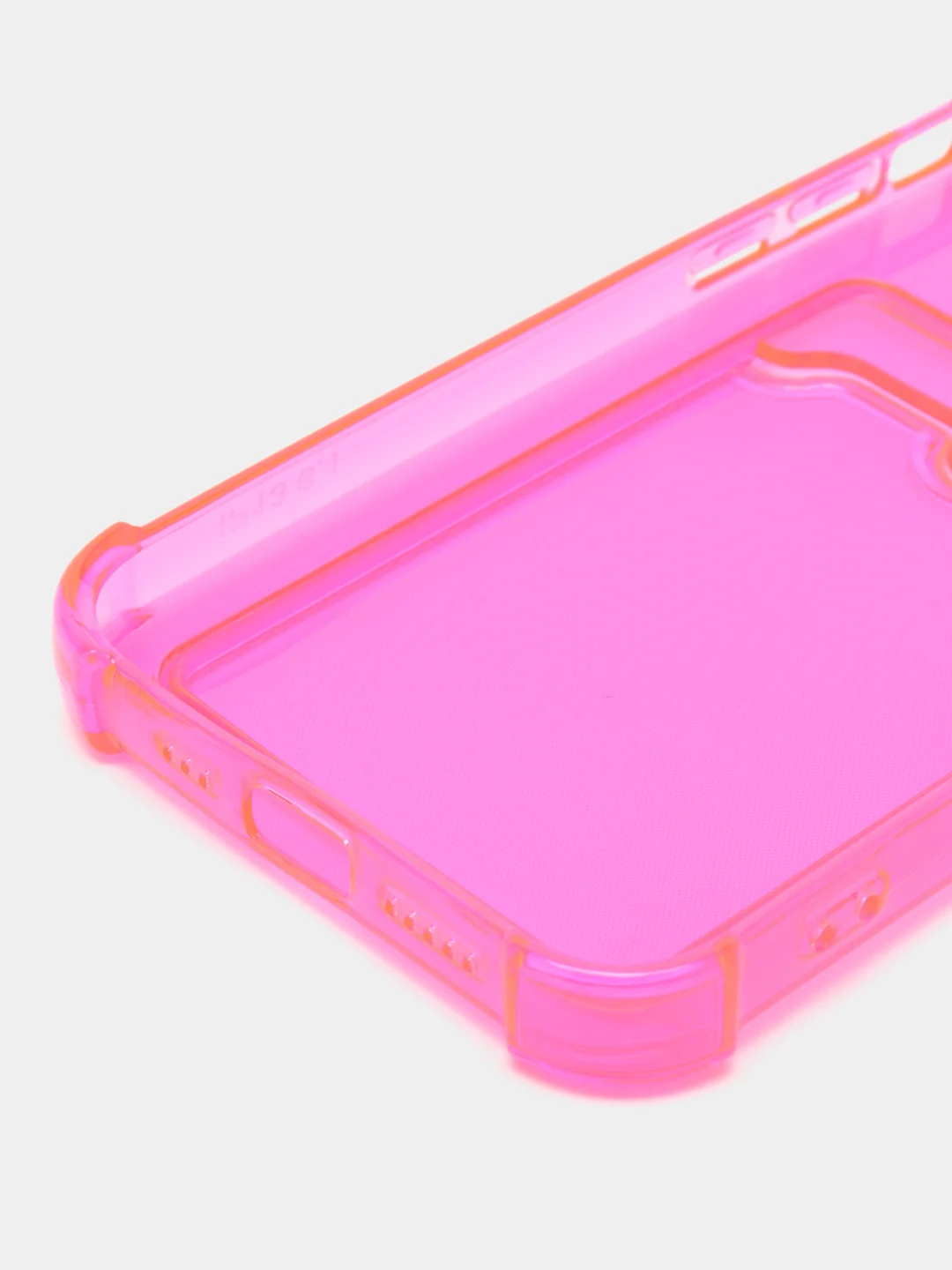 Розовый чехол iPhone 11 Pro 14 Max 13 12 Xr Xs 6 7 8 Plus Se 2020 с карманом для карт, прозрачный