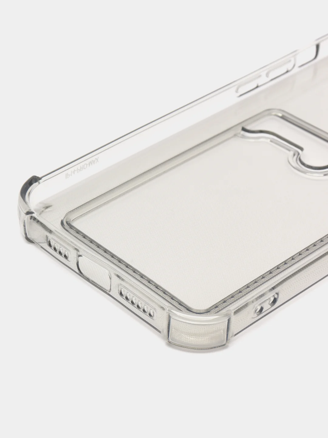 Тёмно-серый чехол iPhone 11 Pro 14 Max 13 12 Xr Xs 6 7 8 Plus Se 2020 с карманом для карт, прозрачный