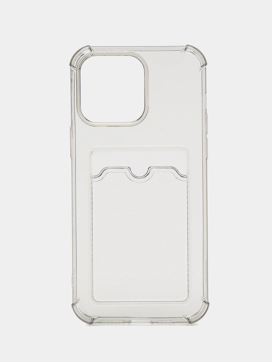 Тёмно-серый чехол iPhone 11 Pro 14 Max 13 12 Xr Xs 6 7 8 Plus Se 2020 с карманом для карт, прозрачный