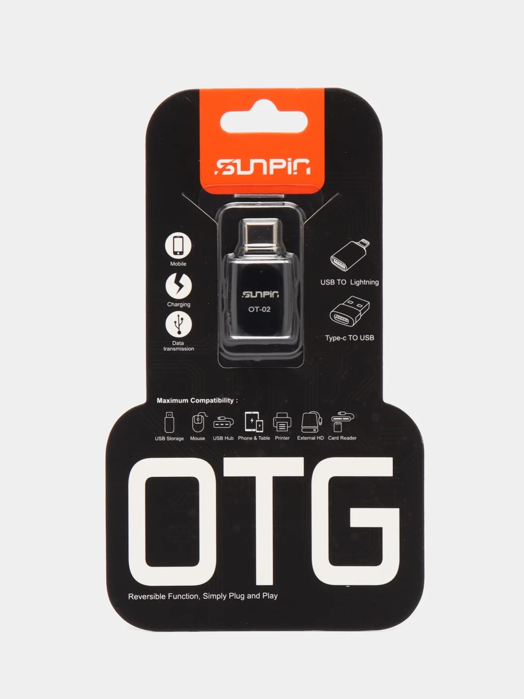 OTG переходник с Type-C на USB, переходник для телефона, macbook, флешки