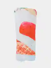 Голубой коврик пляжный круглый 150*150