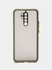 Зеленый чехол Xiaomi Redmi 9 (Сяоми Редми 9) пластиковый матовый с цветными кнопками