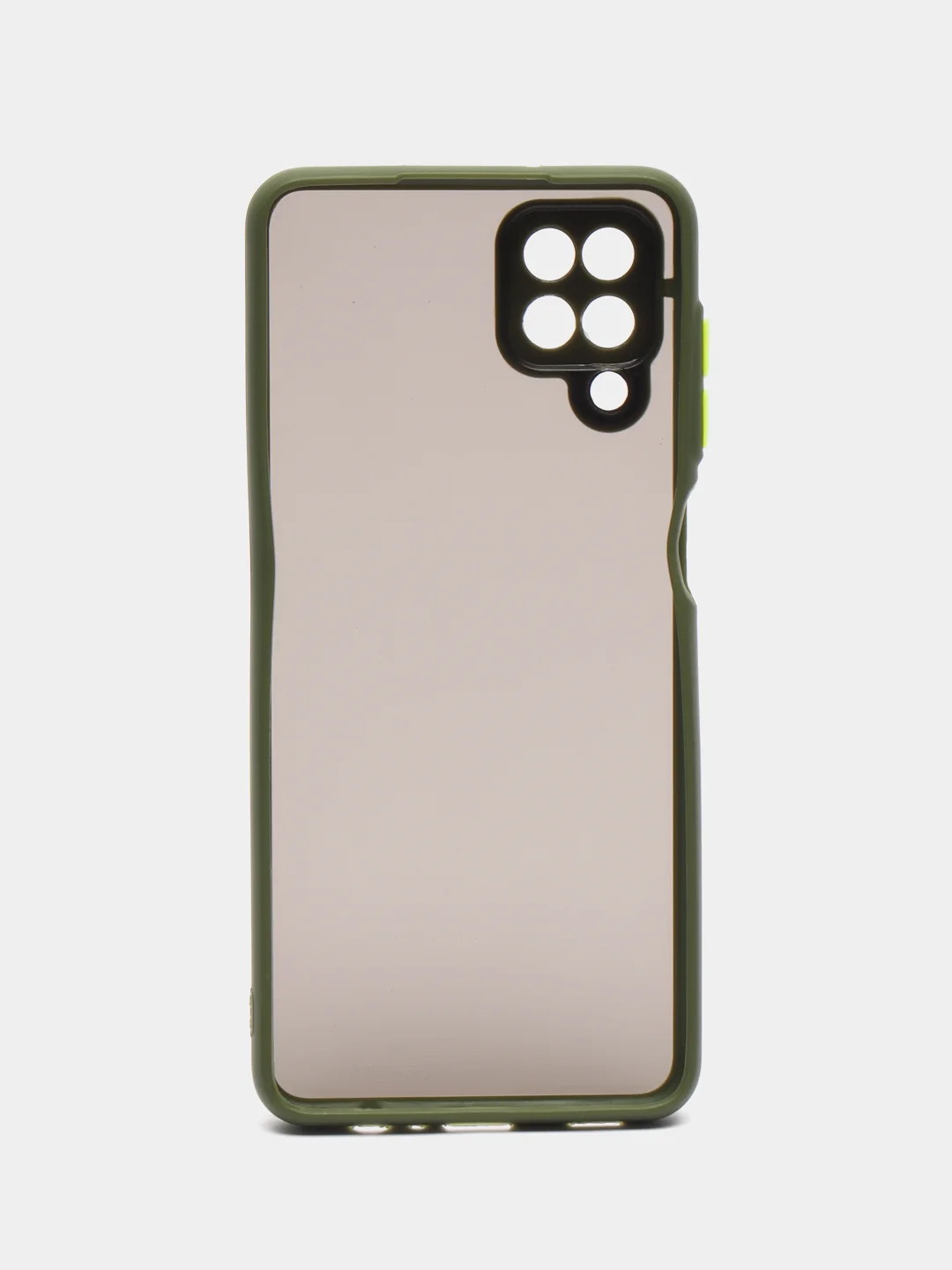 Лайм чехол на Samsung Galaxy (Галакси) A12, M12, пластиковый, матовый, с цветными кнопками