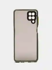 Лайм чехол на Samsung Galaxy (Галакси) A12, M12, пластиковый, матовый, с цветными кнопками