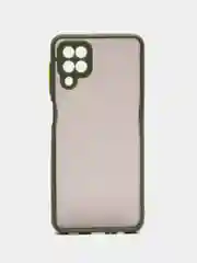 Лайм чехол на Samsung Galaxy (Галакси) A12, M12, пластиковый, матовый, с цветными кнопками
