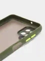 Лайм чехол на Samsung Galaxy (Галакси) A12, M12, пластиковый, матовый, с цветными кнопками