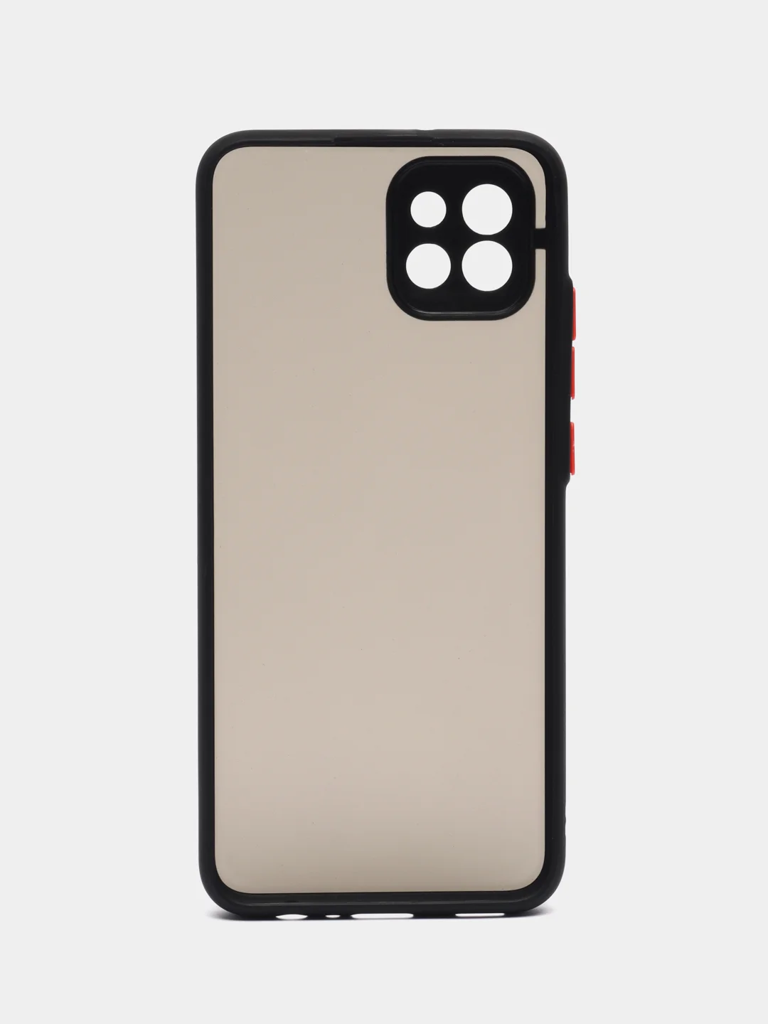 Угольный чехол Samsung Galaxy A03, Самсунг Галакси А03 пластиковый, матовый, с цветными кнопками
