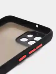 Угольный чехол Samsung Galaxy A03, Самсунг Галакси А03 пластиковый, матовый, с цветными кнопками