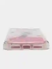 Розовый силиконовый чехол с жидкими блестками для iPhone X/Xs