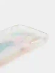 Розовый силиконовый чехол с жидкими блестками для iPhone X/Xs