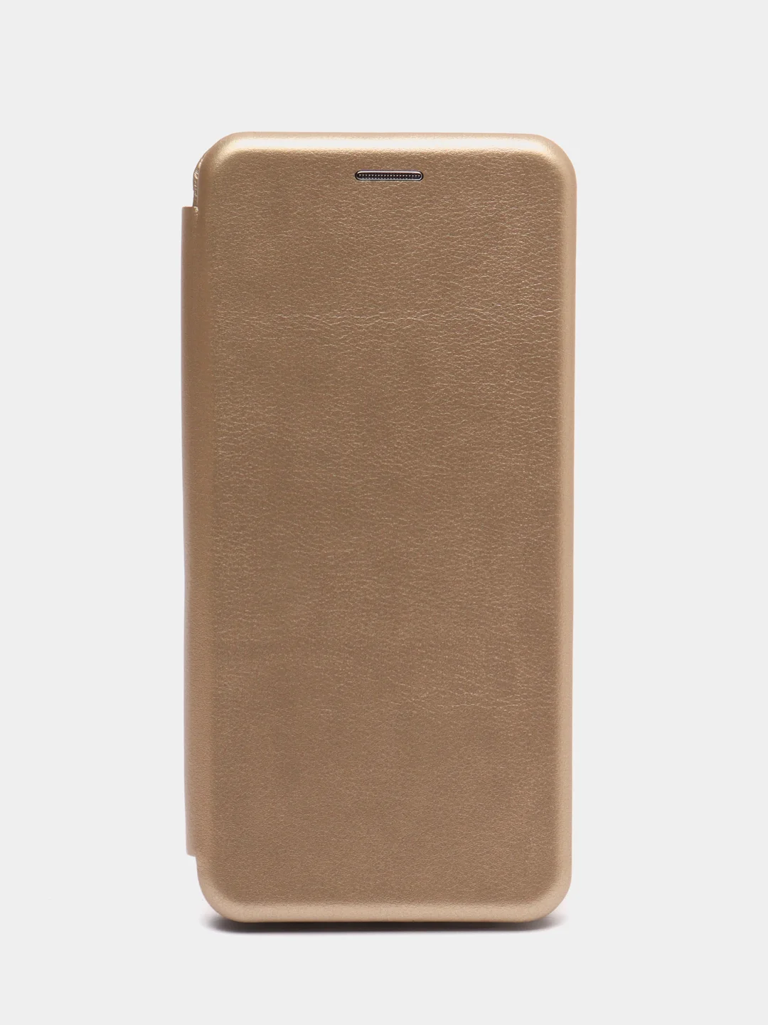 Золотой чехол книжка для Samsung Galaxy A 12 / Samsung Galaxy A12 (Самсунг Гэлакси А 12), экокожа