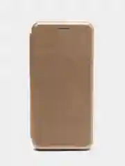 Золотой чехол книжка для Samsung Galaxy A 12 / Samsung Galaxy A12 (Самсунг Гэлакси А 12), экокожа
