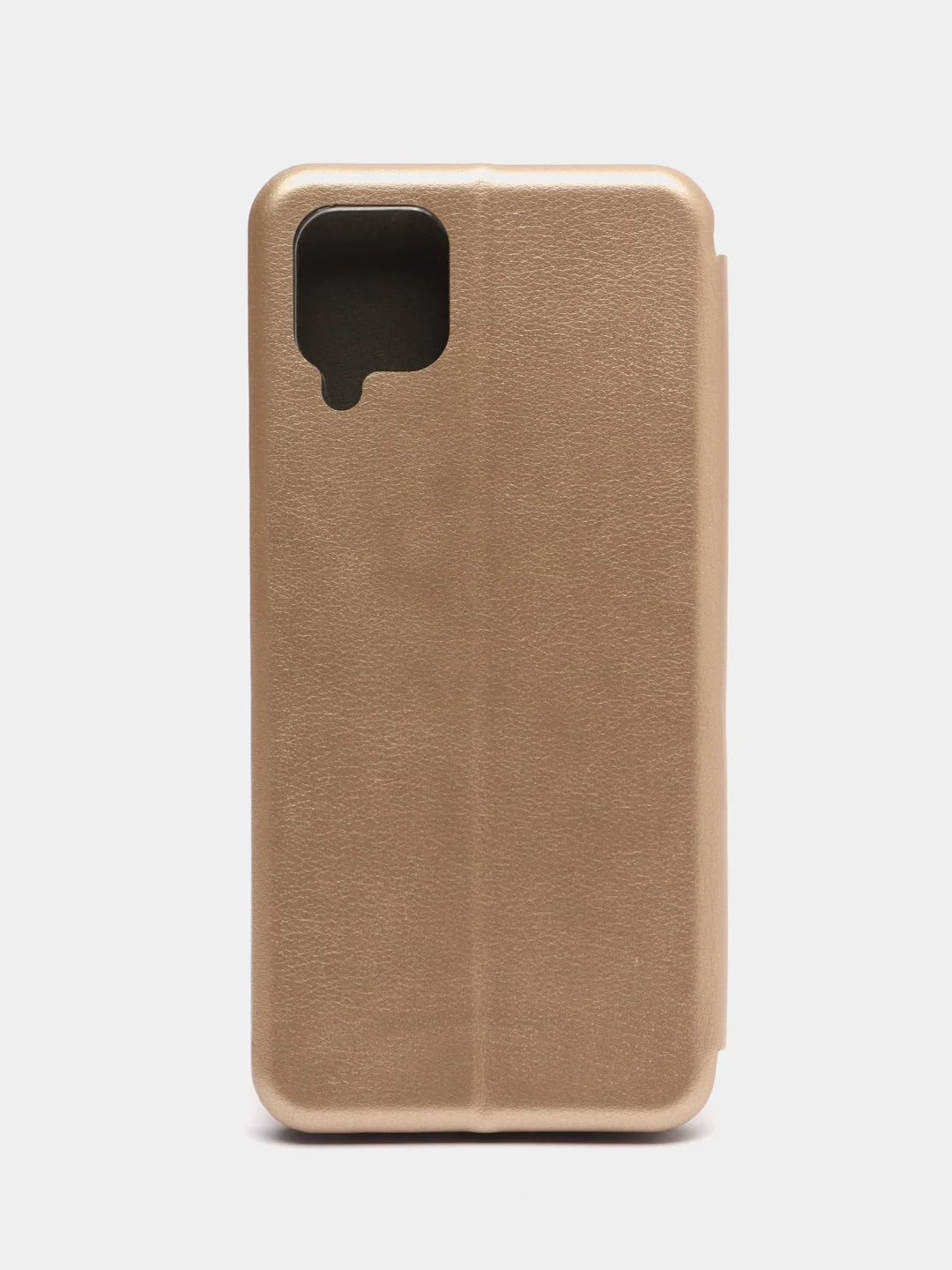 Золотой чехол книжка для Samsung Galaxy A 12 / Samsung Galaxy A12 (Самсунг Гэлакси А 12), экокожа