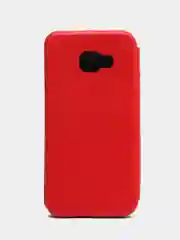 Красный чехол-книжка для Samsung Galaxy A 3 2016,  А 3 2016, A3 2016, экокожа
