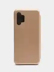Золотой чехол-книжка для Samsung Galaxy A 32 (Самсунг А 32), A32 экокожа