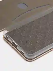 Золотой чехол-книжка для Samsung Galaxy A 32 (Самсунг А 32), A32 экокожа