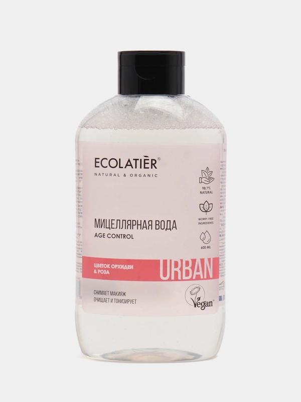Ecolatier Urban мицеллярная вода для снятия макияжа "Цветок орхидеи и роза" 600 мл