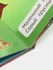 Зеленый книжка картонная с окошками для малышей, 120 х 120 мм. 10 стр. Проф-Пресс
