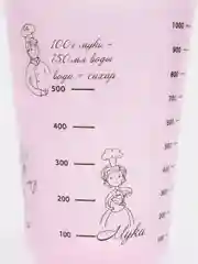 Прозрачный мерный стакан 0,5 л, 1 л