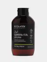 Ecolatier Men шампунь и гель для душа 2 в 1 Extra Fresh, 400 мл